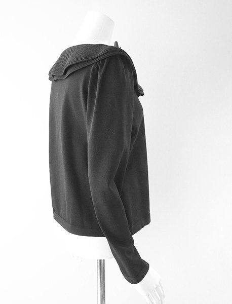 未使用 M'S GRACY ◇ リボンxフラワー クチュールニット 黒 サイズ40