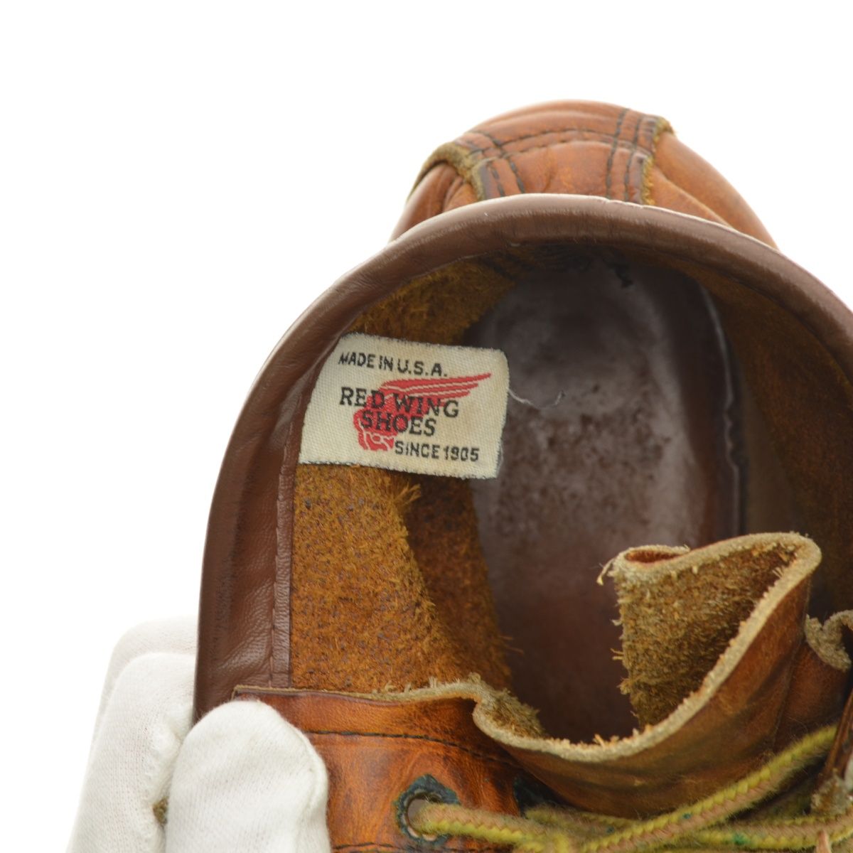 REDWING】サイド刺繍羽タグ 875 モックトゥブーツ - メルカリ