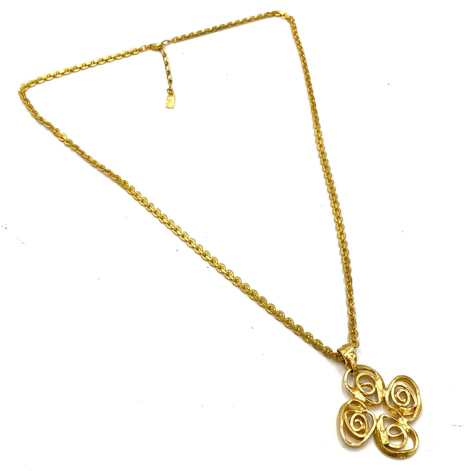 YSL イヴサンローラン ゴールド ロング ネックレス 希少 極上 YSL Yves Saint Laurent イヴ・サンローラン ロング