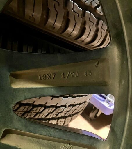  質Banana マツダアテンザ ホイール ガンメタ＆ダンロップ LE MANS Ⅴ 225 45 R 19 2018年製 4本セット♪ 19インチ タイヤ ホイールセット