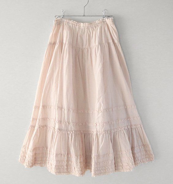 PINK HOUSE ◇ ピコフリル ペチコート スカート ピンク (ウエストゴム