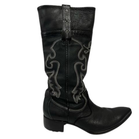 ヒロムタカハラ HIROMU TAKAHARA ウエスタンブーツ ロング 日本製 総柄