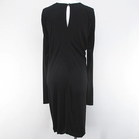 サルヴァトーレ　フェラガモ　ブラック　ワンピース サルヴァトーレフェラガモ Salvatore Ferragamo 長袖 ワンピース 膝丈