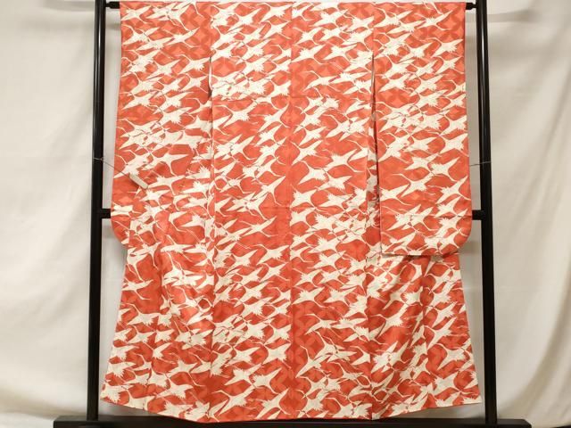 平和屋着物□豪華振袖 飛鶴文 金彩 正絹 逸品 CAAZ5602ev - メルカリ