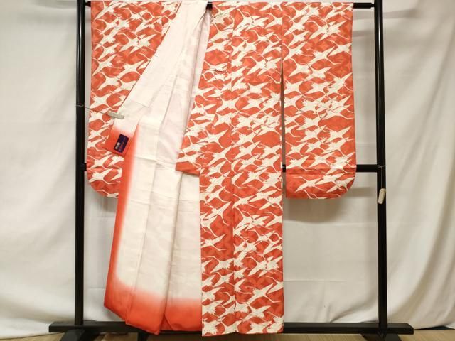 平和屋着物□豪華振袖 飛鶴文 金彩 正絹 逸品 CAAZ5602ev - メルカリ