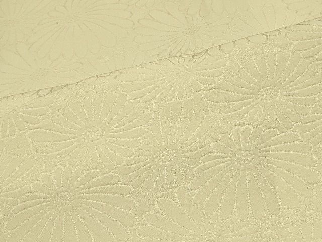 平和屋着物●上質な色無地　作家物　菊地紋　苗色　正絹　逸品　DAAY9525az 平和屋着物□上質な色無地 菊地紋 蒸栗色 正絹 逸品 CABB1334in - メルカリ