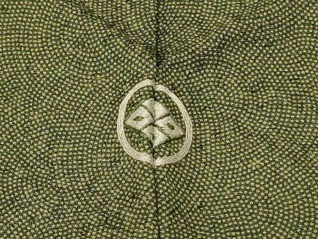 平和屋着物□本草木染作家 圓啓 江戸小紋 本草木染 鮫小紋柄 反端付き