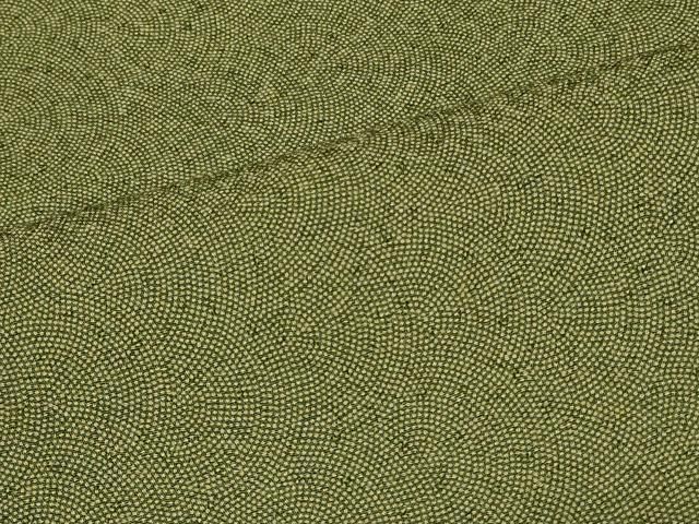 平和屋着物□本草木染作家 圓啓 江戸小紋 本草木染 鮫小紋柄 反端付き