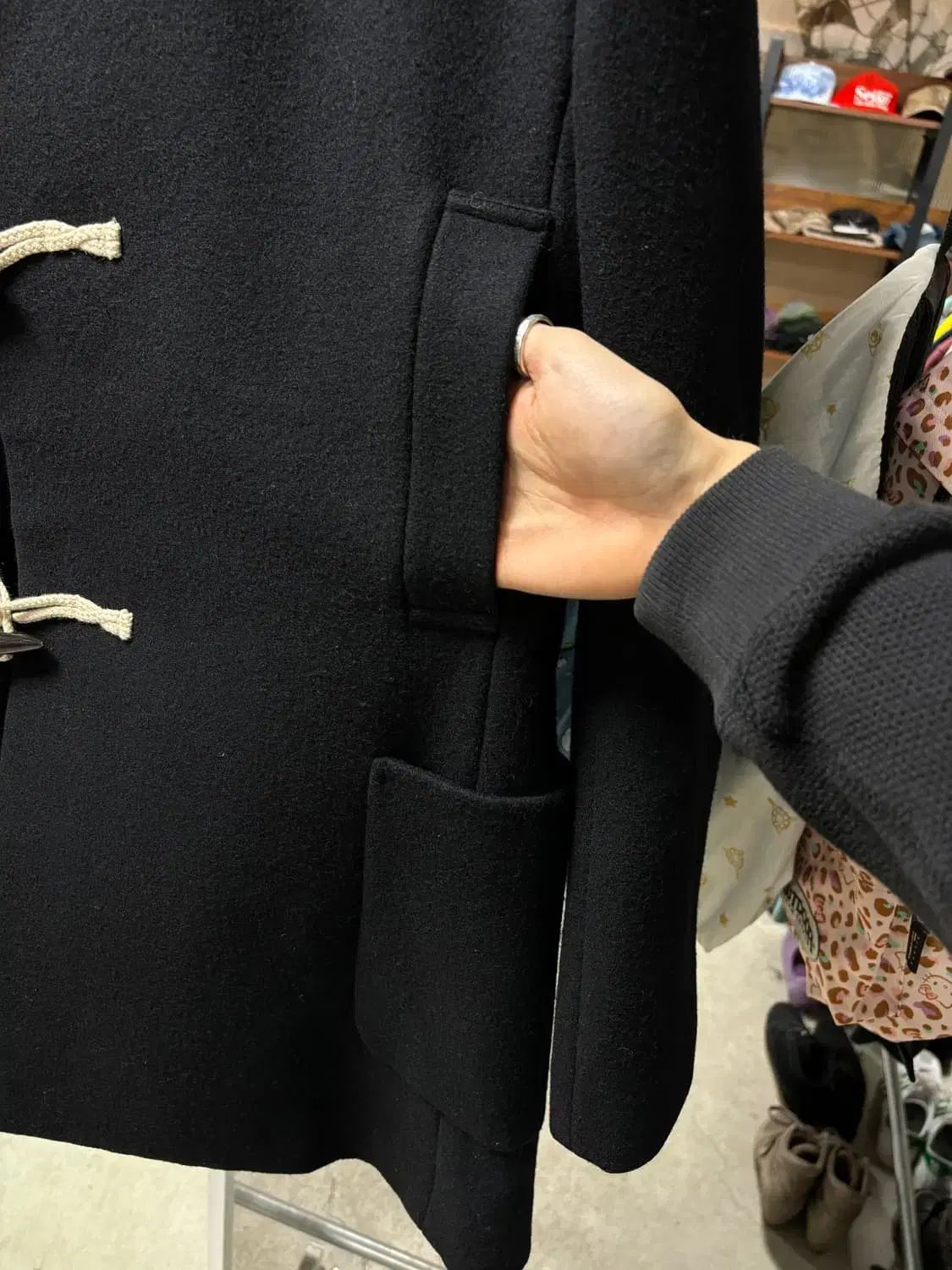 スナオ クワハラ ファー フード ダッフル コート - メルカリ