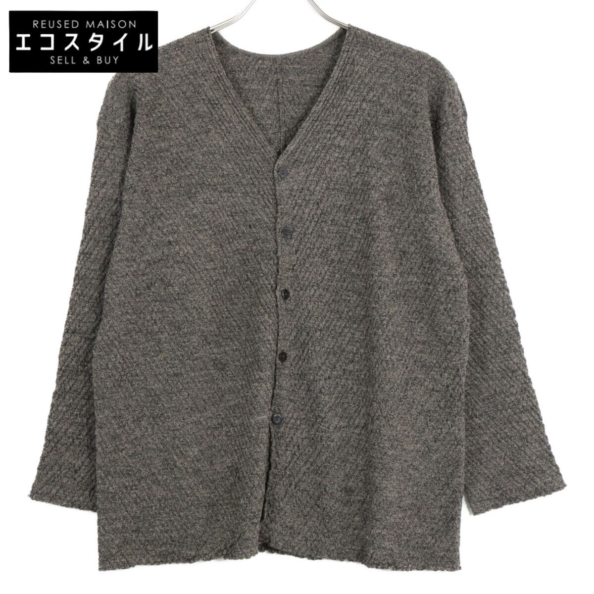 Jurgen Lehl ヨーガンレール　ウールコート　ノーカラー　グレー系　M JURGEN LEHL ヨーガンレール ｸﾞﾚｰ ｳｰﾙ ﾉｰｶﾗｰ ｼｬﾂ - メルカリ