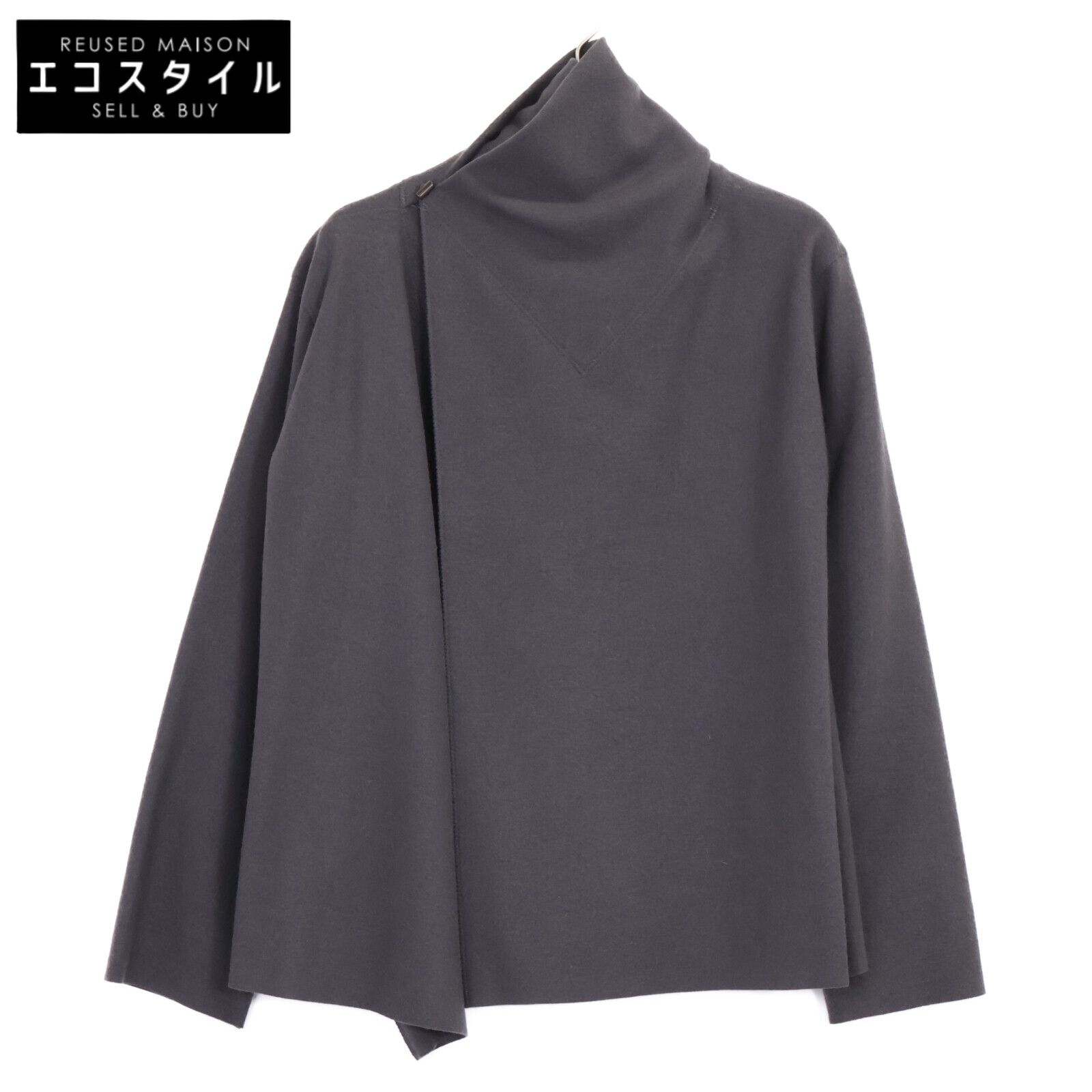 JURGEN LEHL ヨーガンレール ｸﾞﾚｰ ｳｰﾙ 変形襟 ｼﾞｬｹｯﾄ - メルカリ