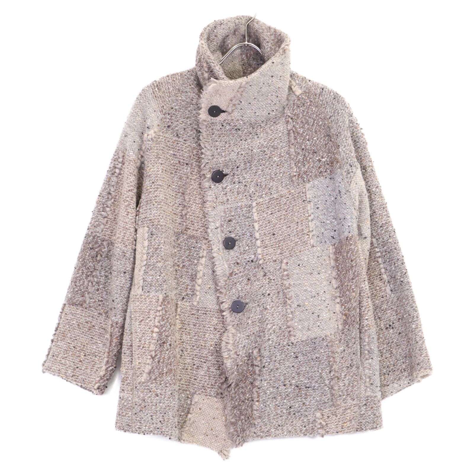 JURGEN LEHL ヨーガンレール ｸﾞﾚｰ ｳｰﾙ ﾂｲｰﾄﾞｼﾞｬｹｯﾄ - メルカリ