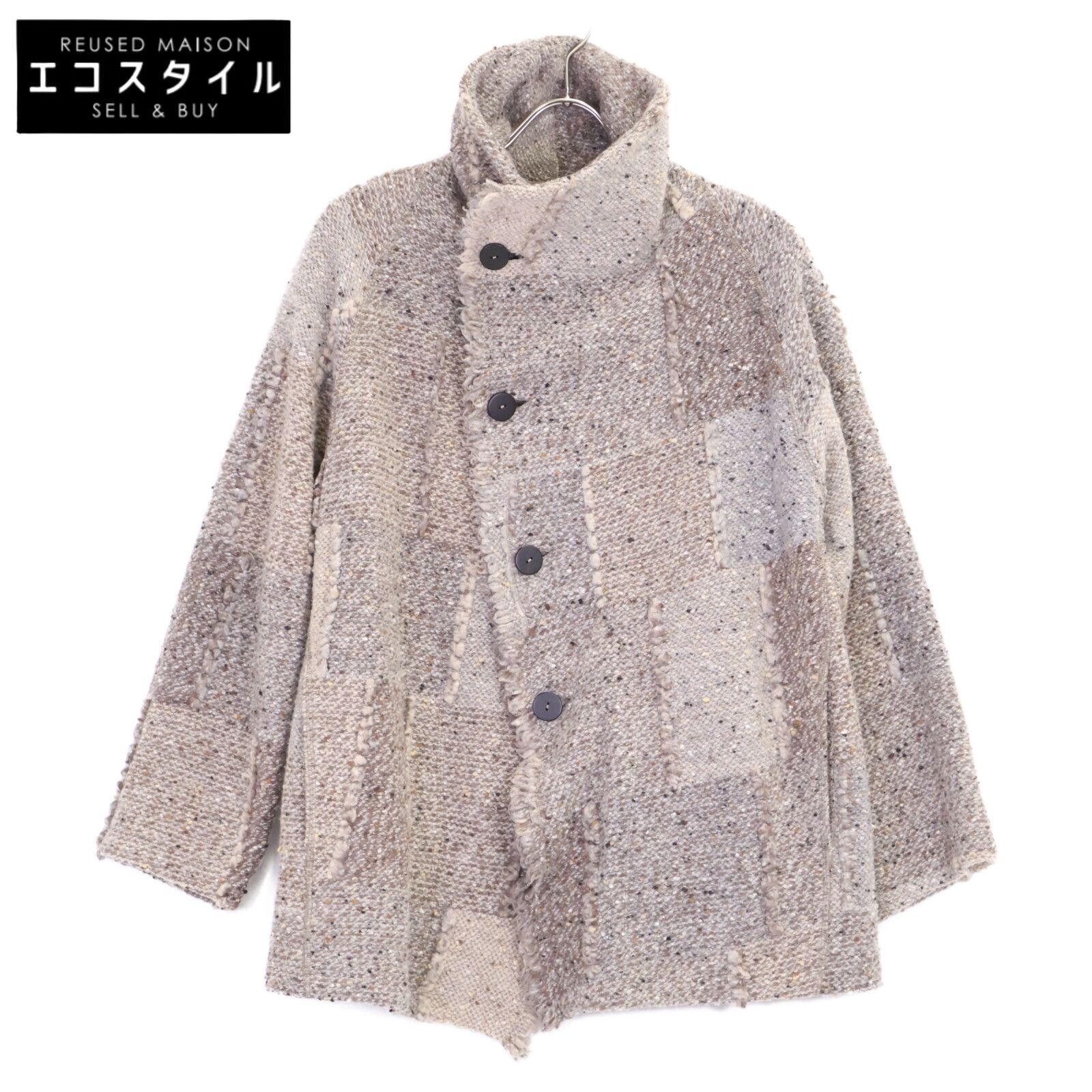 JURGEN LEHL ヨーガンレール ｸﾞﾚｰ ｳｰﾙ ﾂｲｰﾄﾞｼﾞｬｹｯﾄ - メルカリ