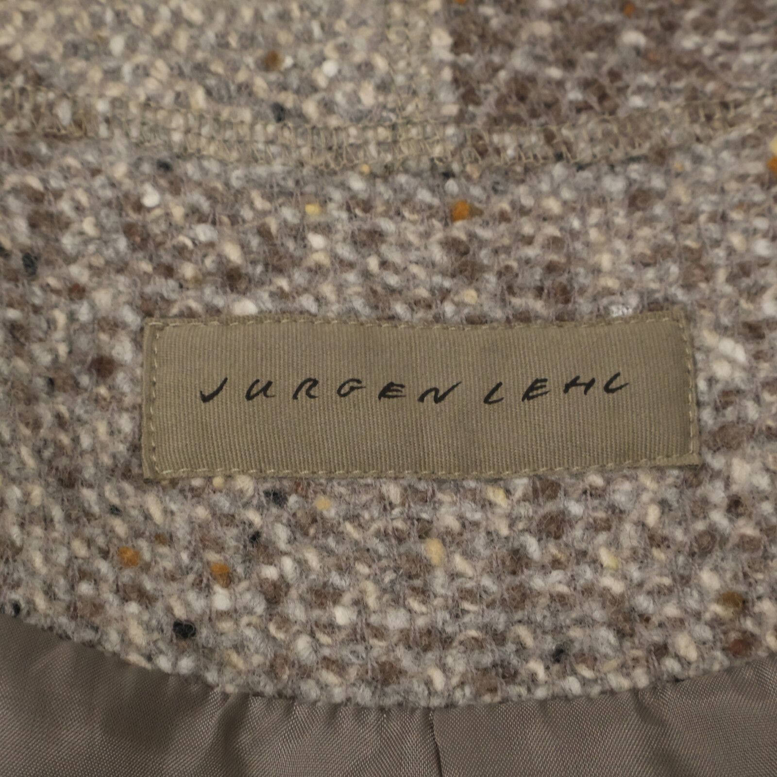 JURGEN LEHL ヨーガンレール ｸﾞﾚｰ ｳｰﾙ ﾂｲｰﾄﾞｼﾞｬｹｯﾄ - メルカリ