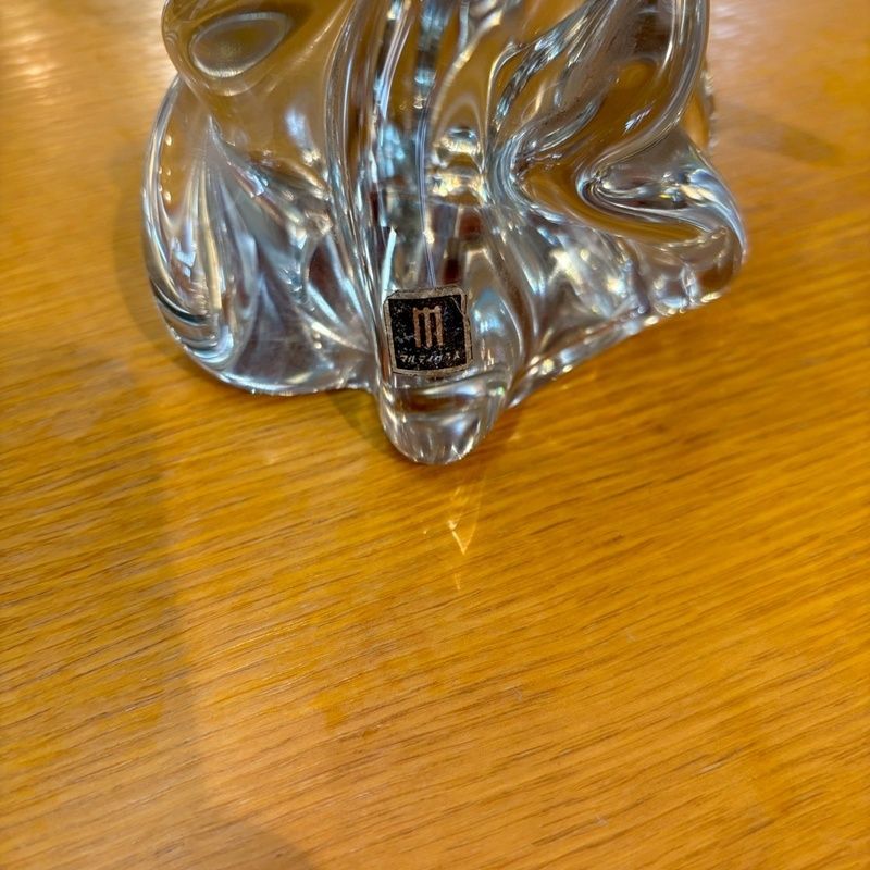 ガラス製　オウム レトロ マルティグラス オウム 高さ33cm ガラス 置物 インテリア