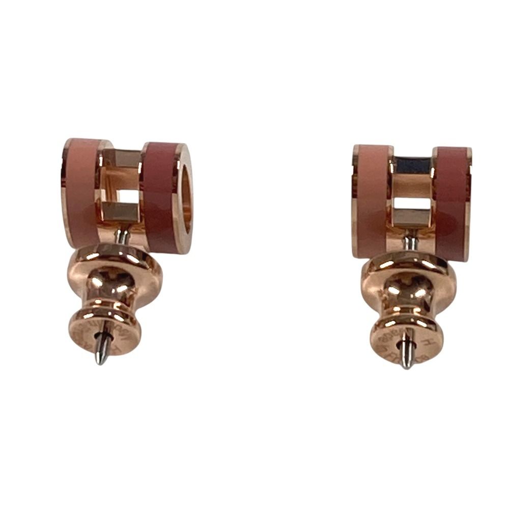 【専用】新品　エルメス　ピアス ミニ・ポップH ロカバール　ピンク系 HERMES（エルメス） ピアス ポップアッシュ ミニ ロカバール Pop H