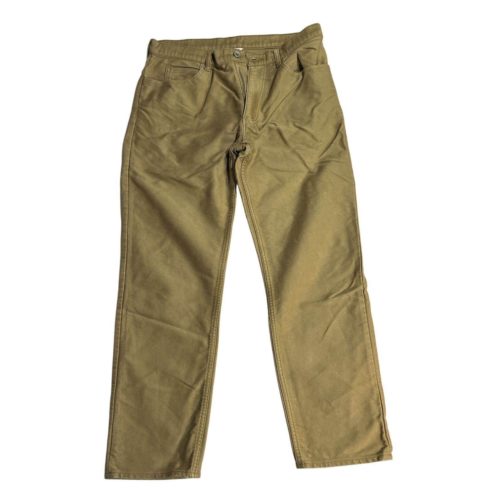 AURALEEカーキ ペインターパンツ AURALEE ウォッシュドバギーサテン ペインターパンツ サイズ3 AURALEE