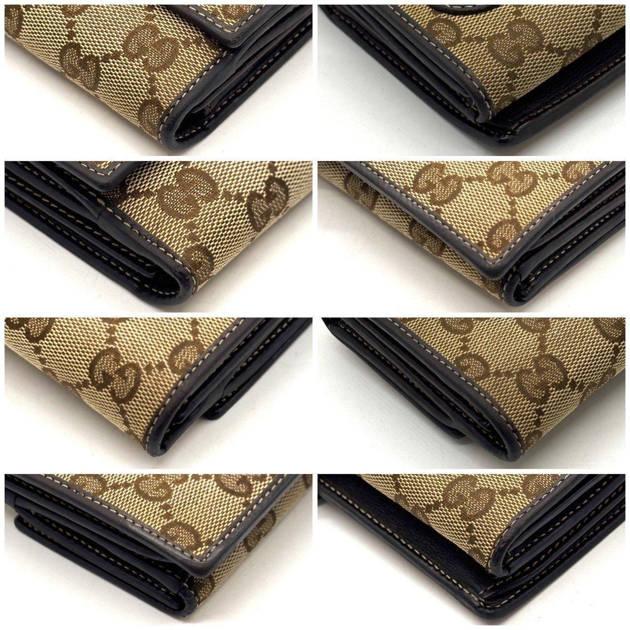 甘さ控えめハート✨ GUCCI グッチ 二つ折り財布 GGキャンバス ラブリー