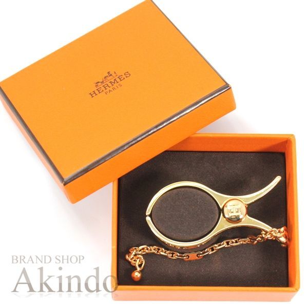 新品】エルメス グローブホルダー フィルー ピンクゴールド ローズ