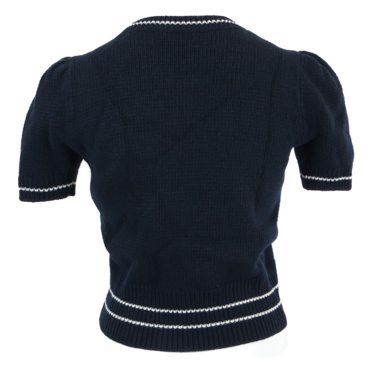 極美品❢ChristianDior　ニット　半袖　クリスチャンディオール Christian Dior クリスチャンディオール 【国内正規】224S09AM308 ロゴ