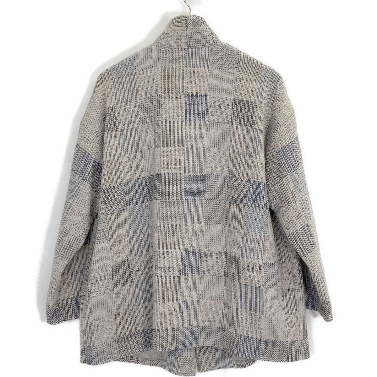 JURGEN LEHL ヨーガンレール ﾎﾜｲﾄ系 ｳｰﾙ 格子柄ﾁｪｯｸ ﾂｲｰﾄﾞ ｺｰﾄ - メルカリ 