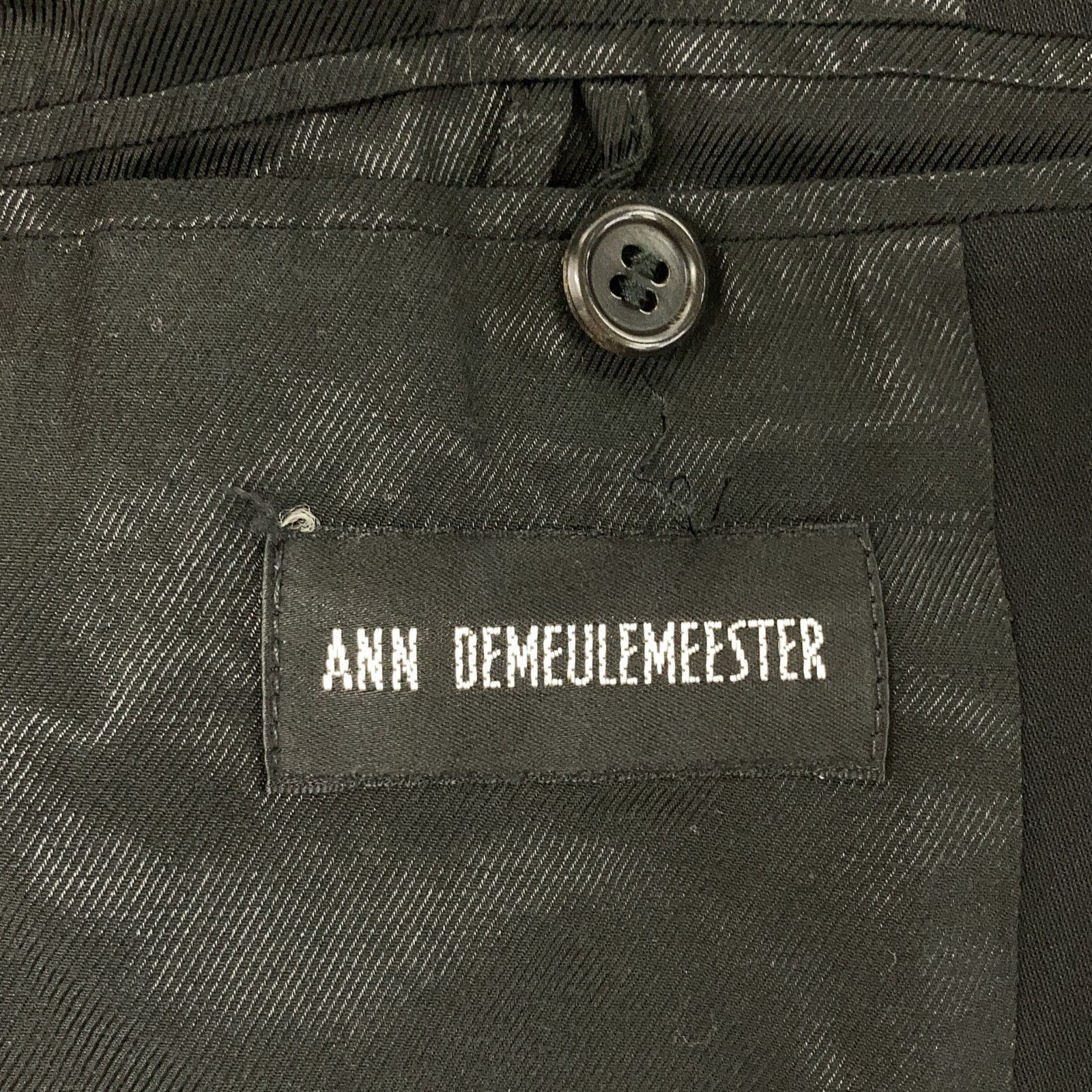 ANN DEMEULEMEESTER アンドゥムルメステール 本人期 ｵﾘｿﾞﾝﾃｨ ﾌﾞﾗｯｸ