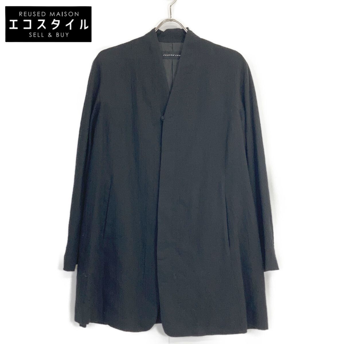 JURGEN LEHL ヨーガンレール ﾌﾞﾗｯｸ ｳｰﾙ ﾉｰｶﾗｰ ﾛﾝｸﾞｶｰﾃﾞｨｶﾞﾝ - メルカリ