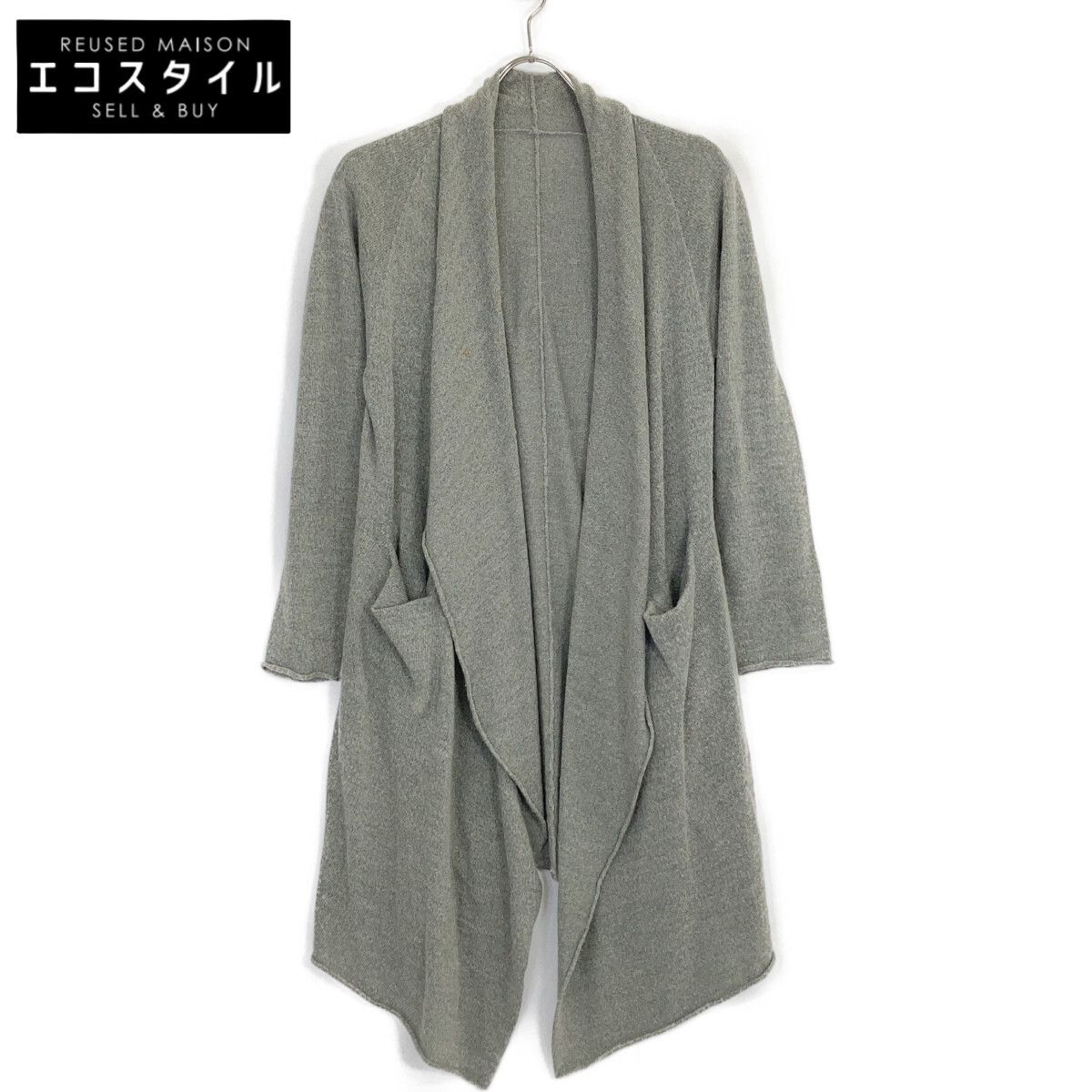 JURGEN LEHL ヨーガンレール ｸﾞﾚｰ 和紙×ｳｰﾙ ﾛﾝｸﾞｶｰﾃﾞｨｶﾞﾝ - メルカリ