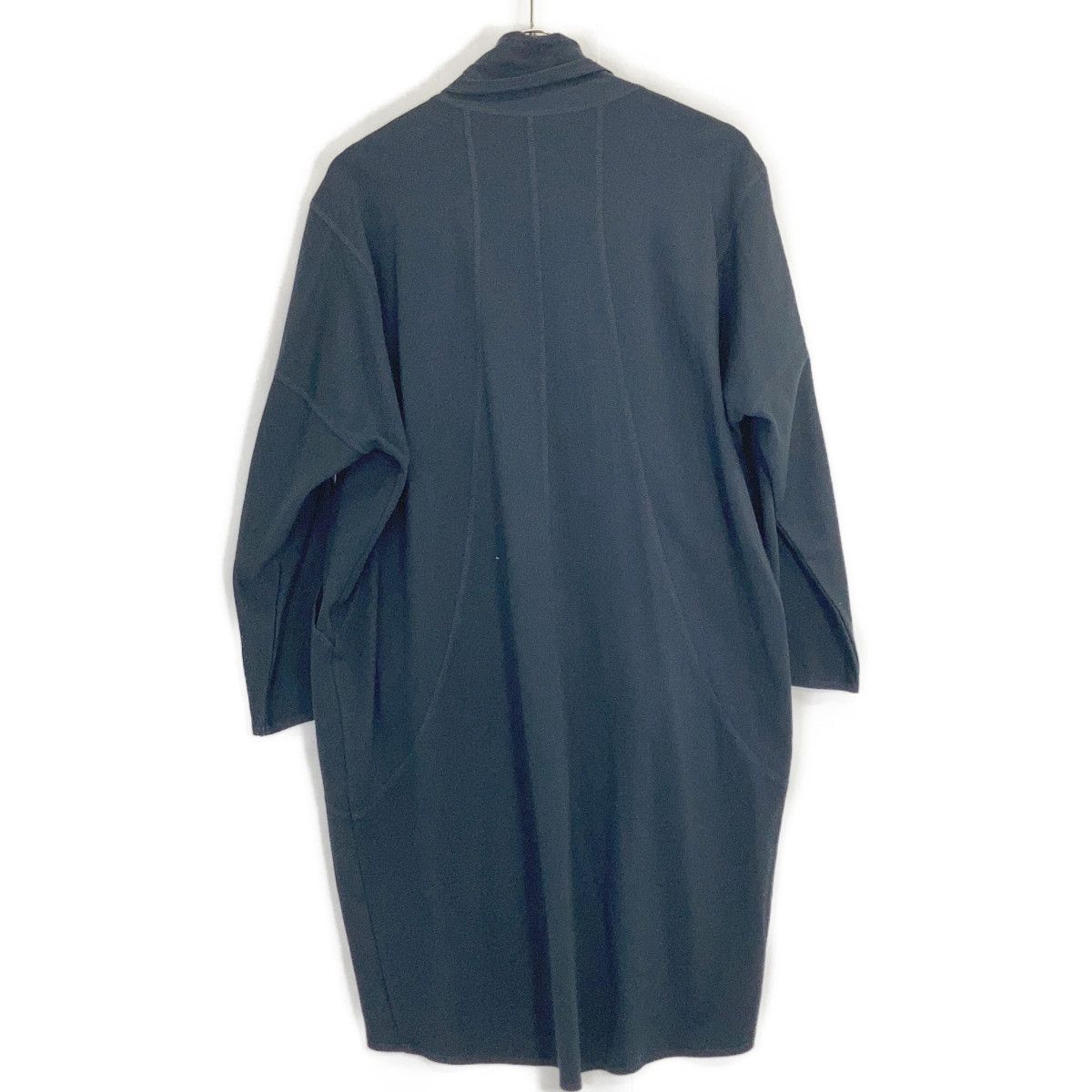 JURGEN LEHL ヨーガンレール ﾈｲﾋﾞｰ ｼﾙｸ×ｺｯﾄﾝ ﾛﾝｸﾞｶｰﾃﾞｨｶﾞﾝ - メルカリ