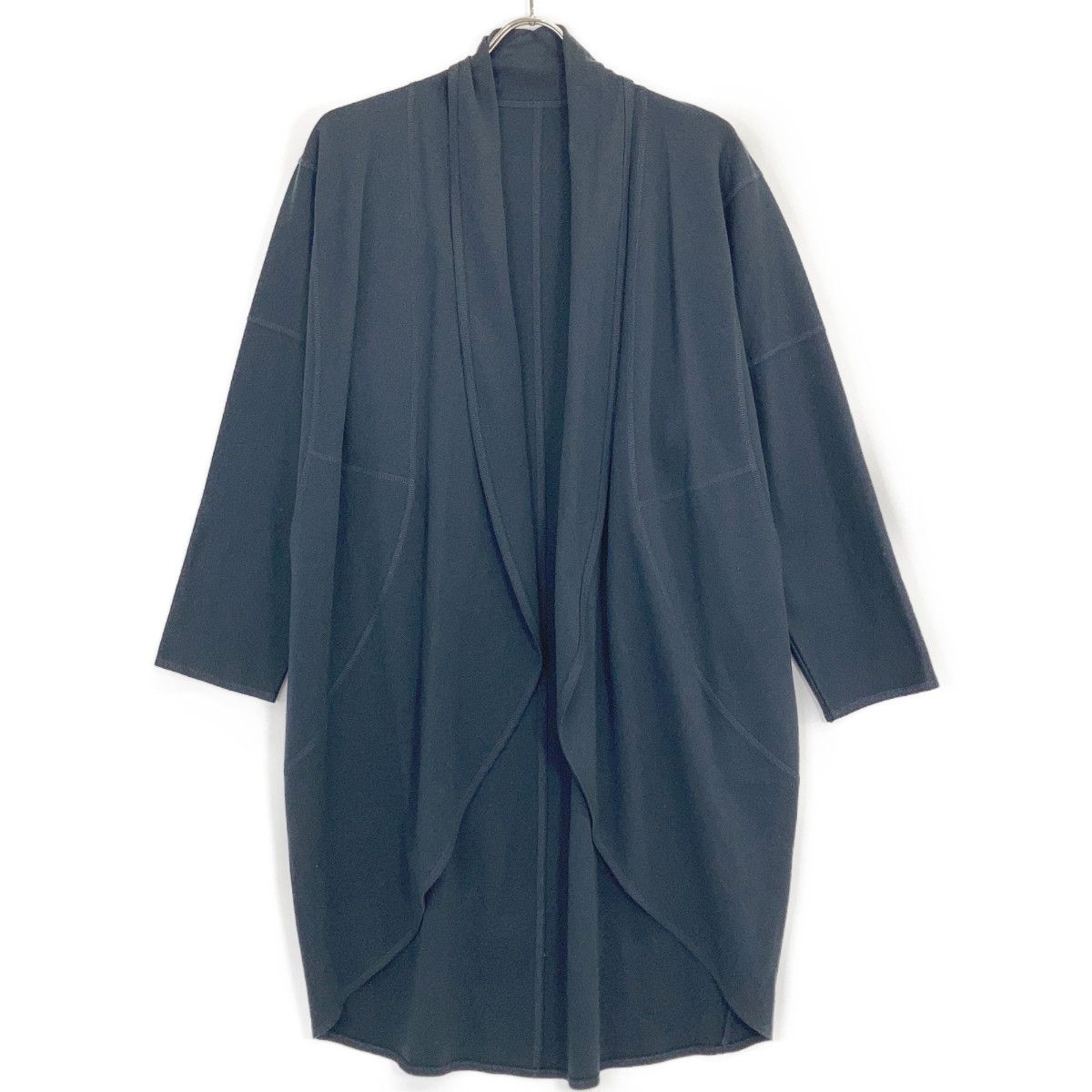 JURGEN LEHL ヨーガンレール ﾈｲﾋﾞｰ ｼﾙｸ×ｺｯﾄﾝ ﾛﾝｸﾞｶｰﾃﾞｨｶﾞﾝ - メルカリ