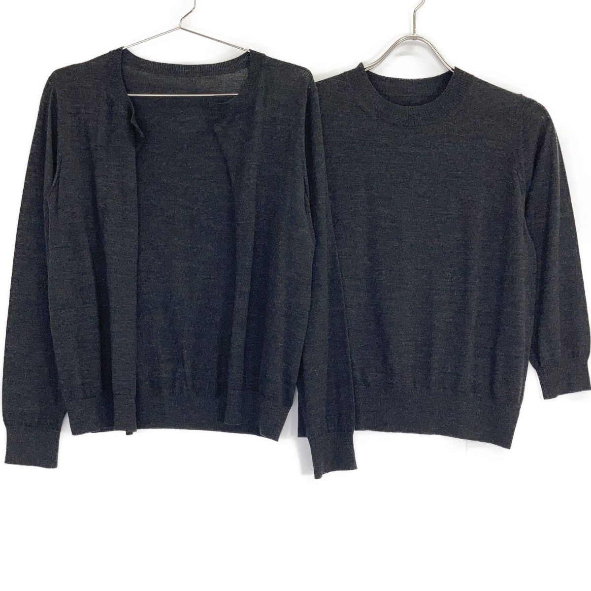 JURGEN LEHL ヨーガンレール ﾌﾞﾗｯｸ ｳｰﾙ ｶｰﾃﾞｨｶﾞﾝ ﾄｯﾌﾟｽ ｾｯﾄ - メルカリ