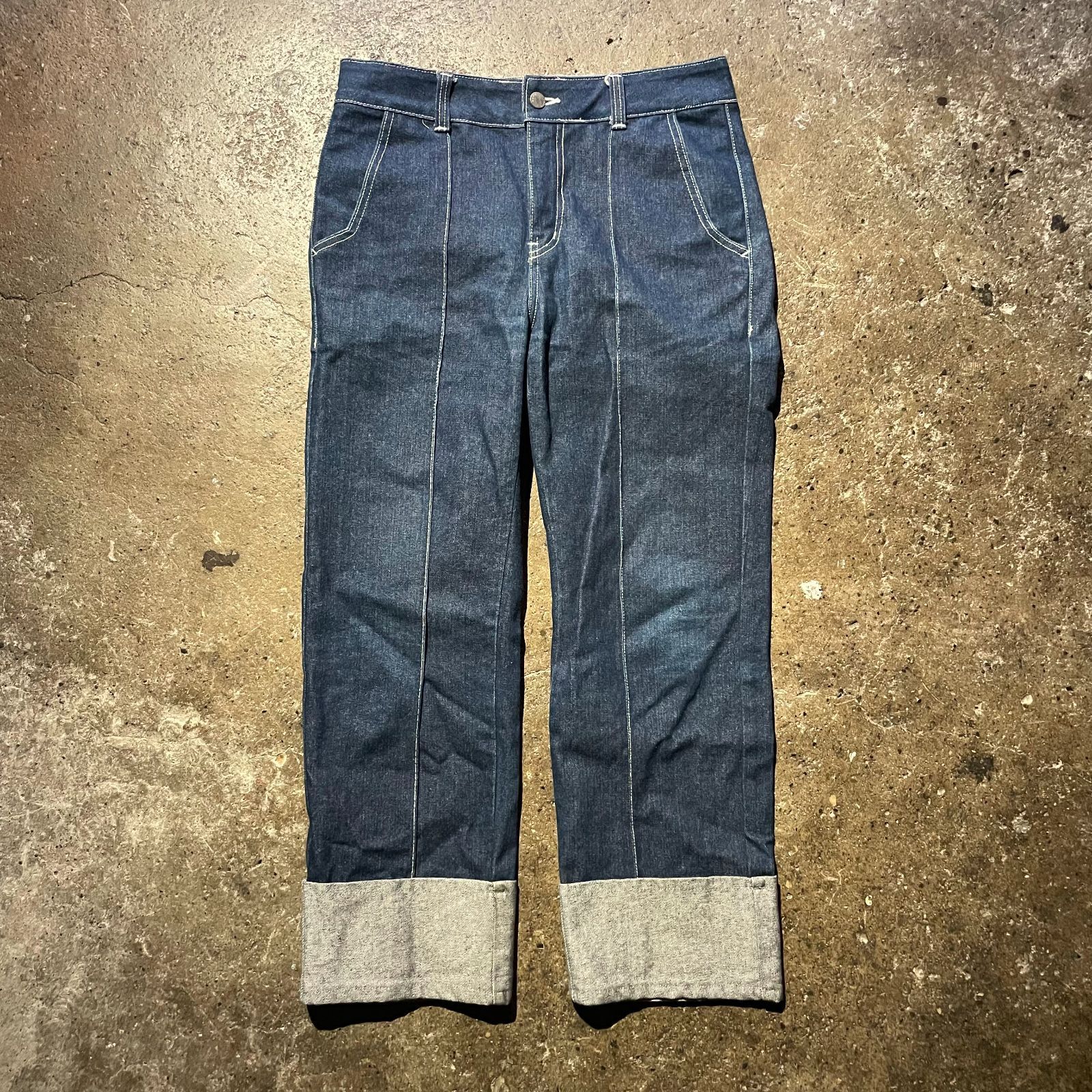ADER ERROR ロールアップ デニム パンツ アーダーエラー ジーンズ ロゴ 