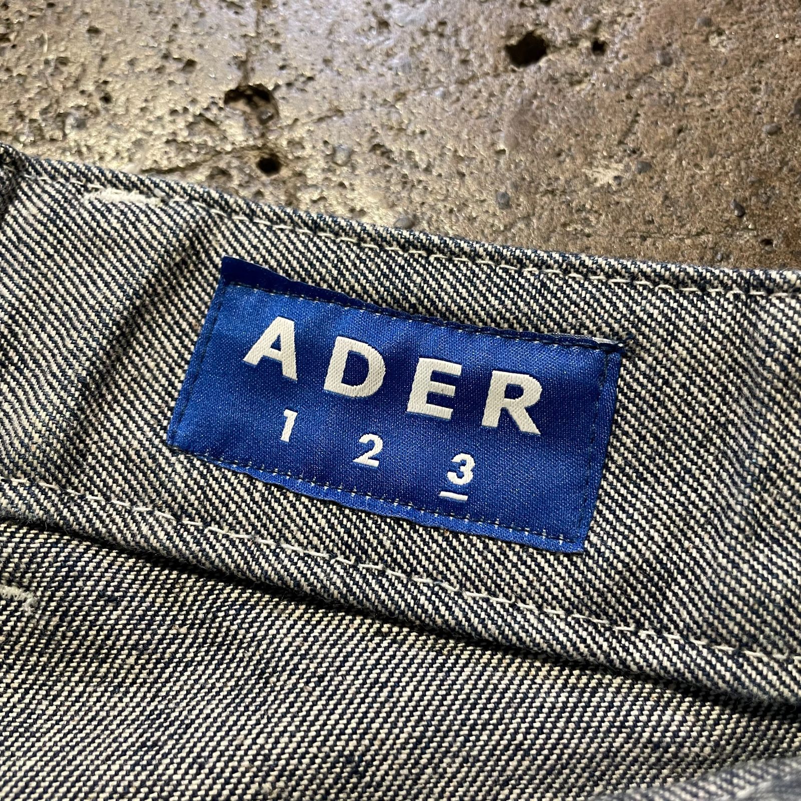 ADER ERROR ロールアップ デニム パンツ アーダーエラー ジーンズ ロゴ 