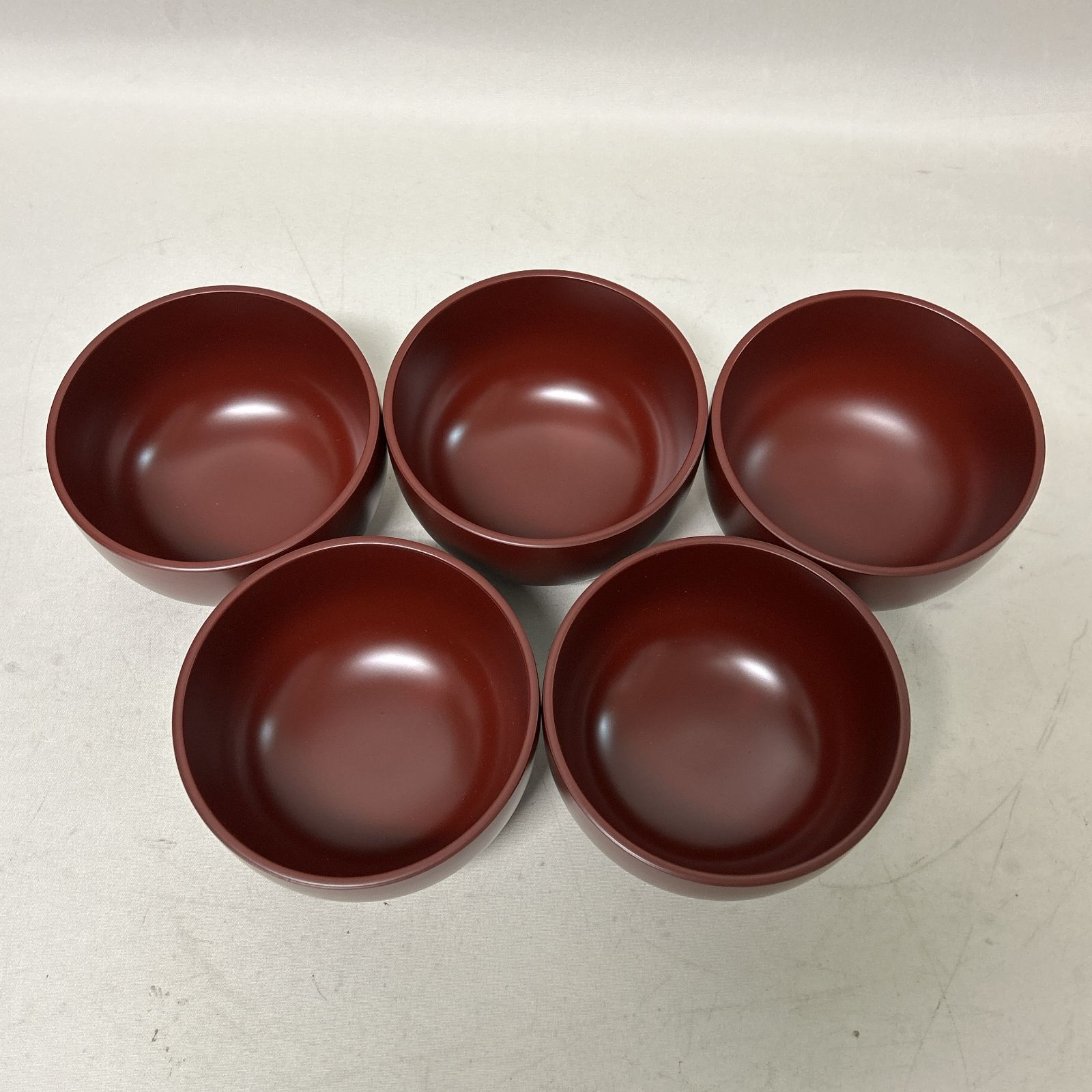 浜館68-665] 浄法寺塗 大椀 多用椀 浄法寺椀 漆器 大精 5個セット ※箱