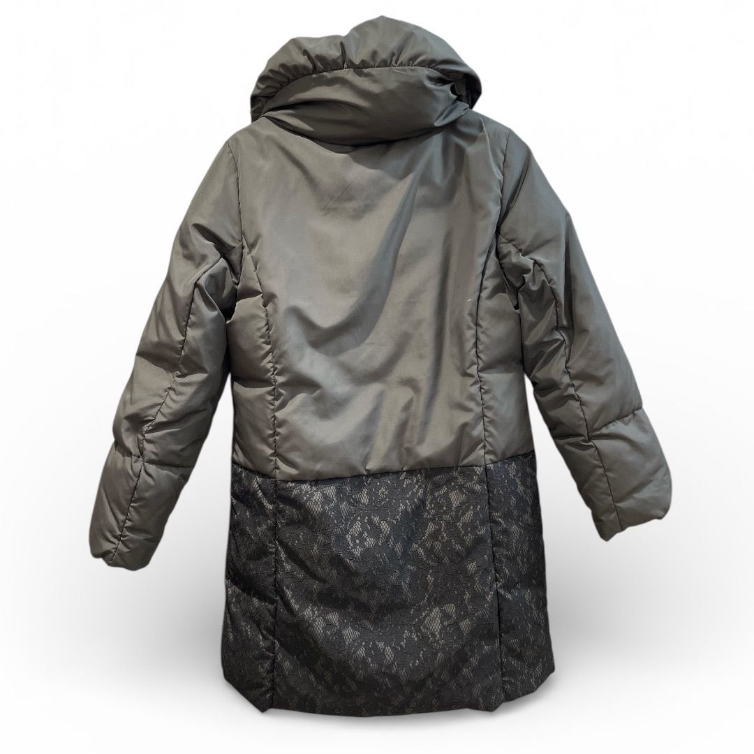 GALLERYVISCONTI ギャラリービスコンティ リボン付レースダウンコート