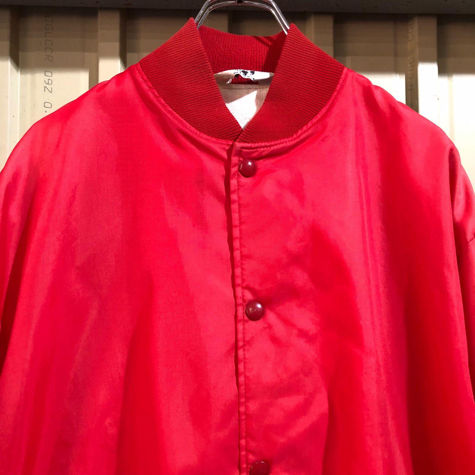 1330 Leader Sportswear ナイロンスタジャン レッド XL リーダー 