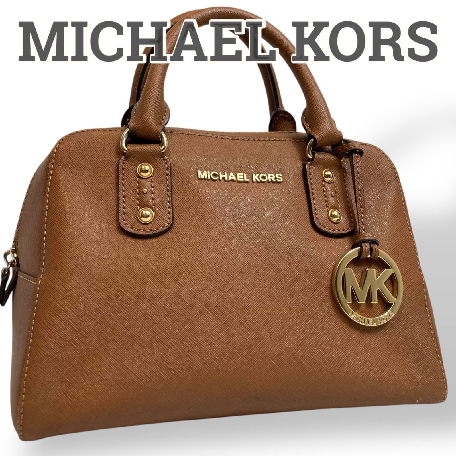 美品】MICHAEL KORS マイケルコース ミニボストン ハンドバッグ 手提げ 