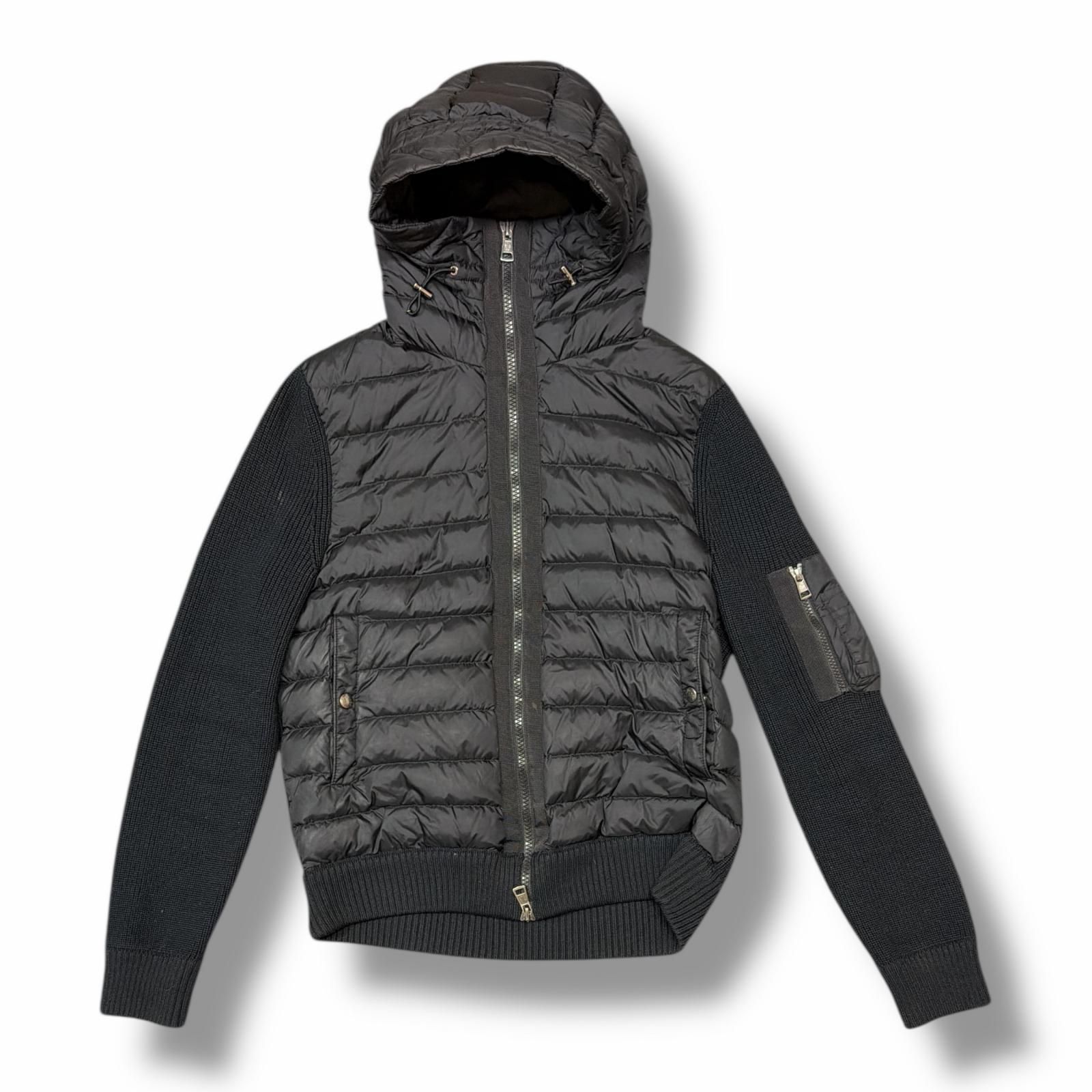 【美品】モンクレール CARDIGAN TRICOT ダウンジャケット ニット MONCLER（モンクレール） ニットブルゾン CARDIGAN TRICOT トリコ