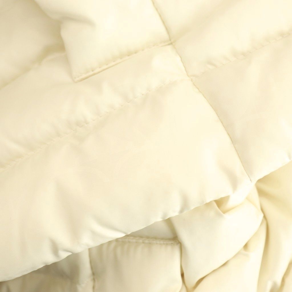 コーチ COACH ダウンジャケット アウター ジップアップ XS アイボリー