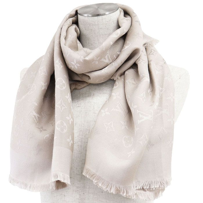 美品】LOUIS VUITTON ルイ・ヴィトン スカーフ LVモノグラム M71336