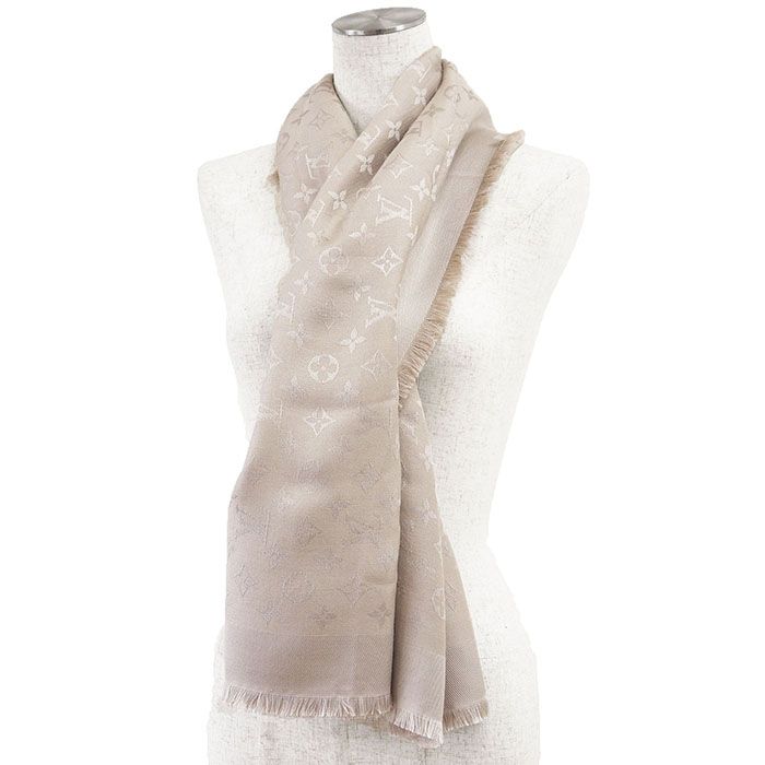 美品】LOUIS VUITTON ルイ・ヴィトン スカーフ LVモノグラム M71336
