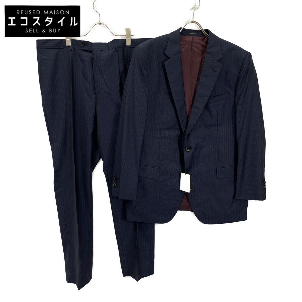 HUGO BOSS SELECTION テーラードスーツ ストライプ ネイビーネイビー