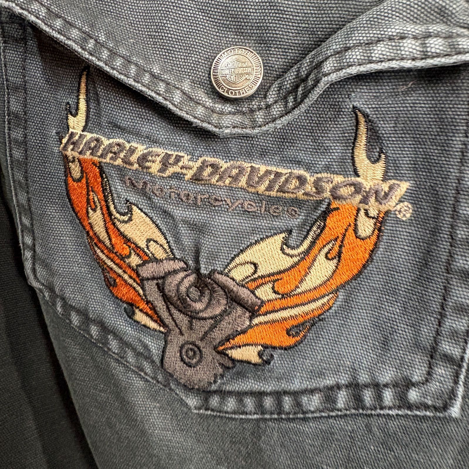 HARLEY-DAVIDSON ハーレーダビッドソン モーターサイクル刺繍 
