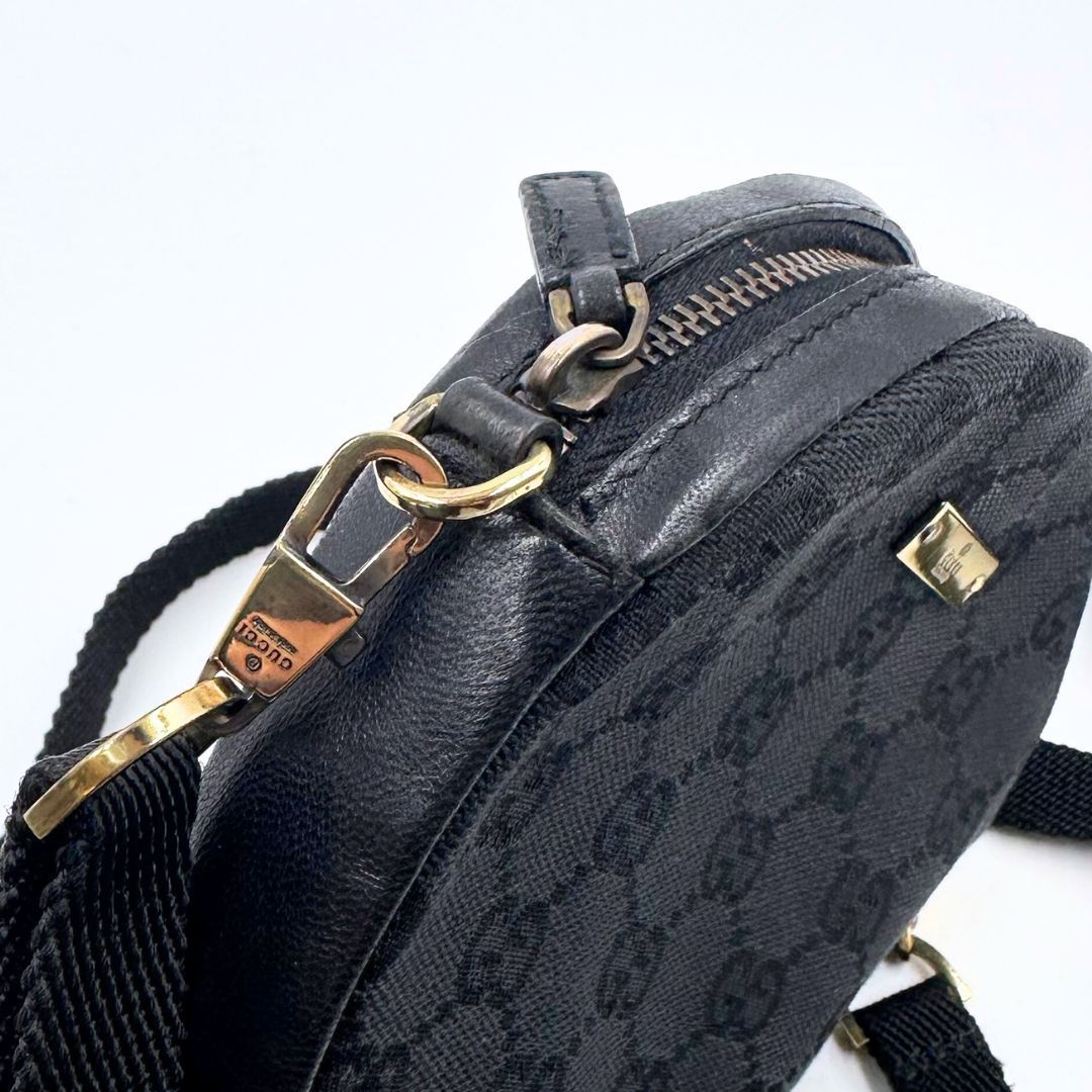 美品】Gucci GGキャンバス ラウンド ショルダーバッグ - メルカリ