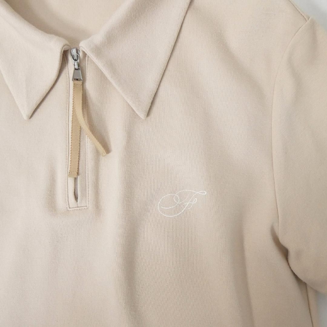 美品✨フォクシーニューヨーク ワンピース ベージュ 半袖 フレア 38 S FOXEY NEW YORK フォクシーニューヨーク サイズ38 ニューポートドレス