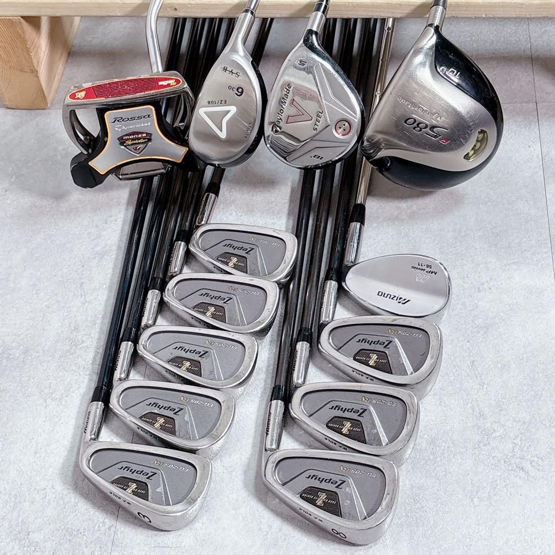 V758 テーラーメイド ミズノ メンズ ゴルフ クラブ フルセット 14点 R