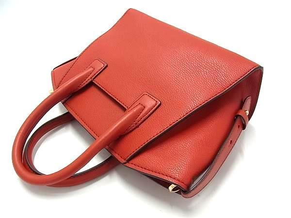 MICHAEL KORS マイケルコース ハンドバッグ Avril アヴリル 30H1G4VS5L レッド系 レザー レディース 2WAY ショルダーバッグ ゴールド金具 美品【本物保証】 MICHAEL KORS マイケルコース ハンドバッグ Avril アヴリル 30H1G4VS5L