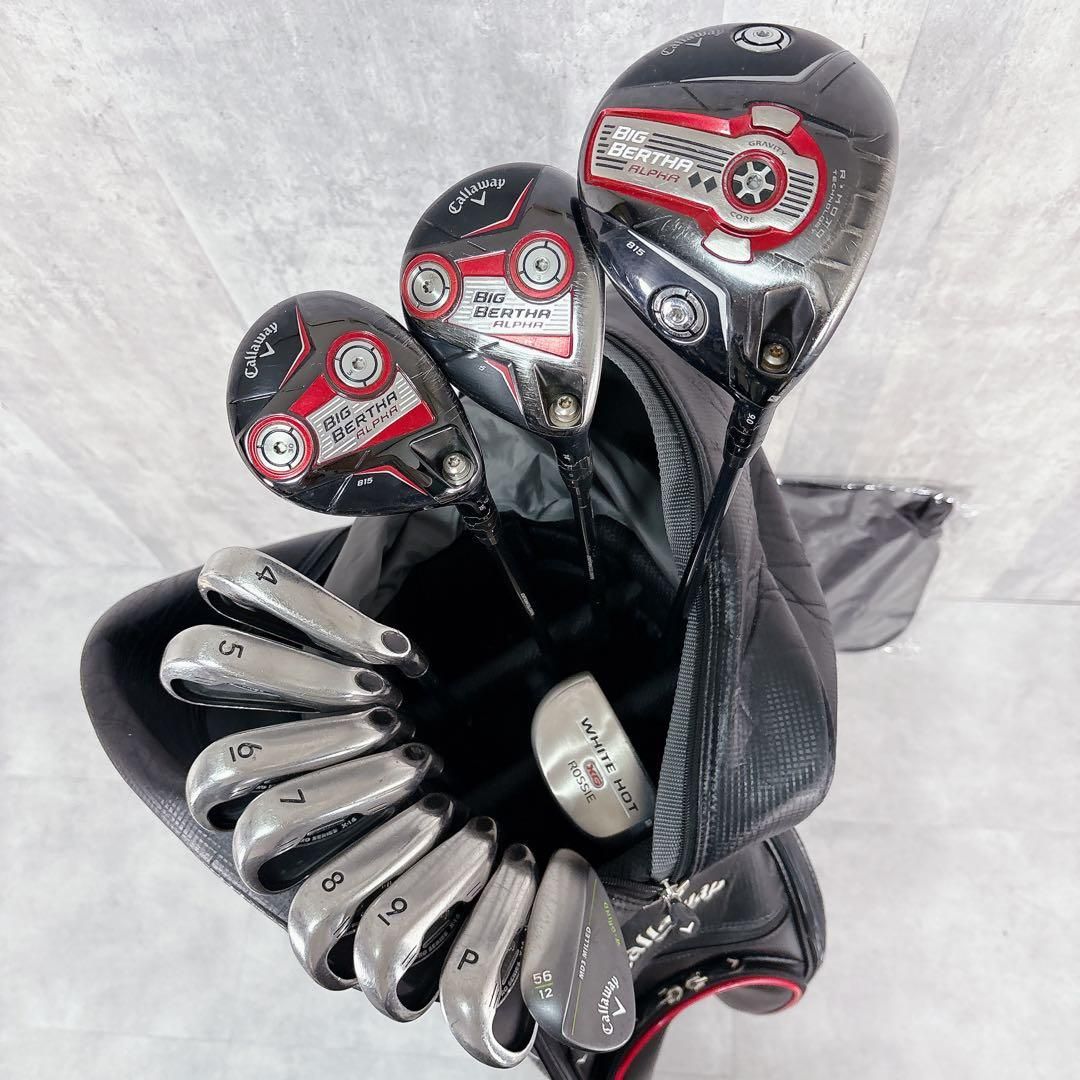 Callaway メンズクラブセット Great Big Bertha V712 キャロウェイ ビッグバーサ アルファ メンズ ゴルフクラブ フル