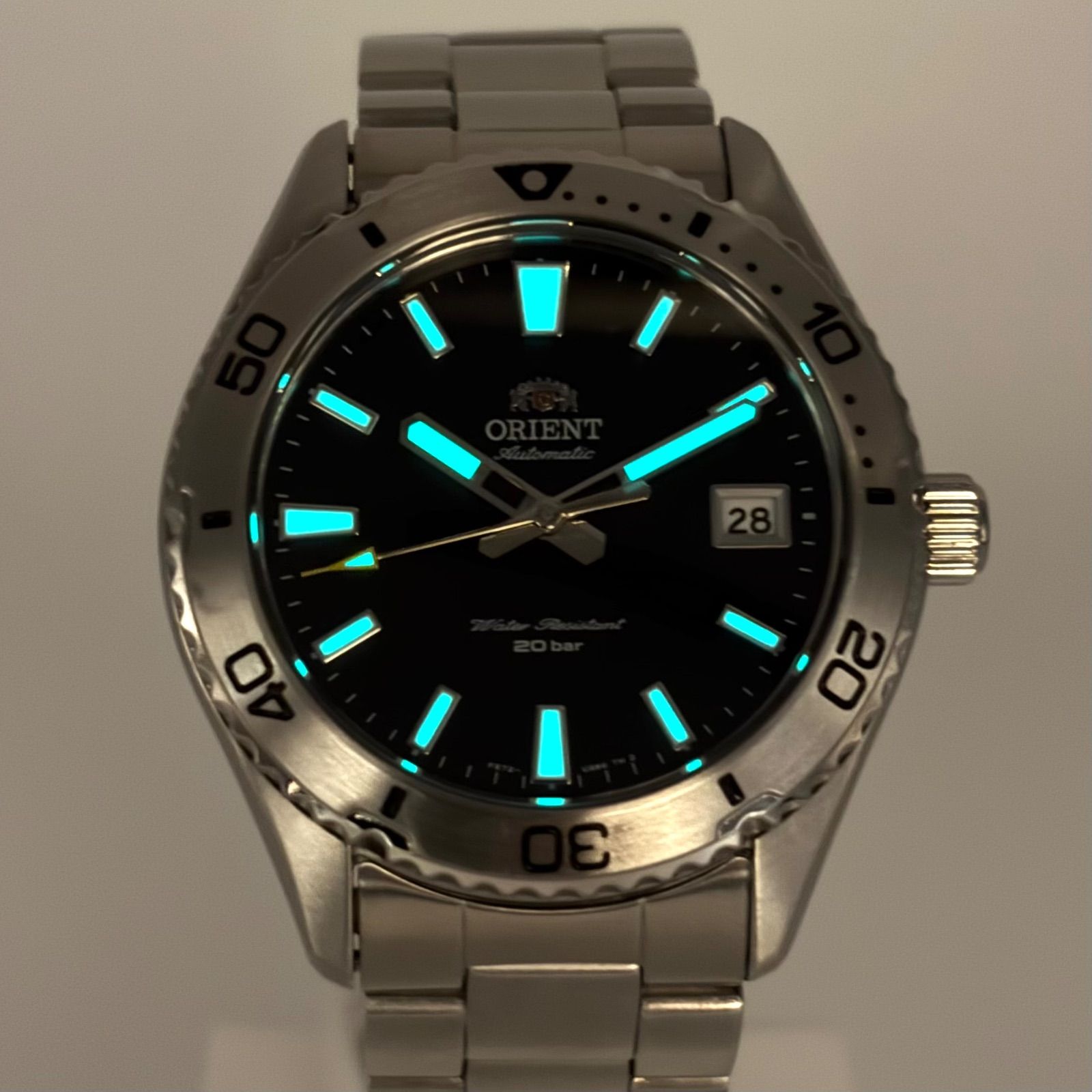 ORIENT オリエント RN-AC0Q01B マコ40 黒文字盤 自動巻き 日本製