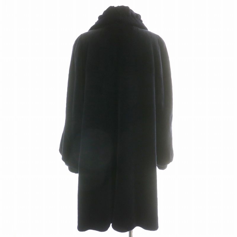 ●良品●　SAGA MINK　シェアード　染めミンク　銀サガ　毛皮　ファーコート サガミンク SAGA MINK 銀サガ ファーコート ロング シェアードミンク